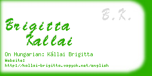 brigitta kallai business card